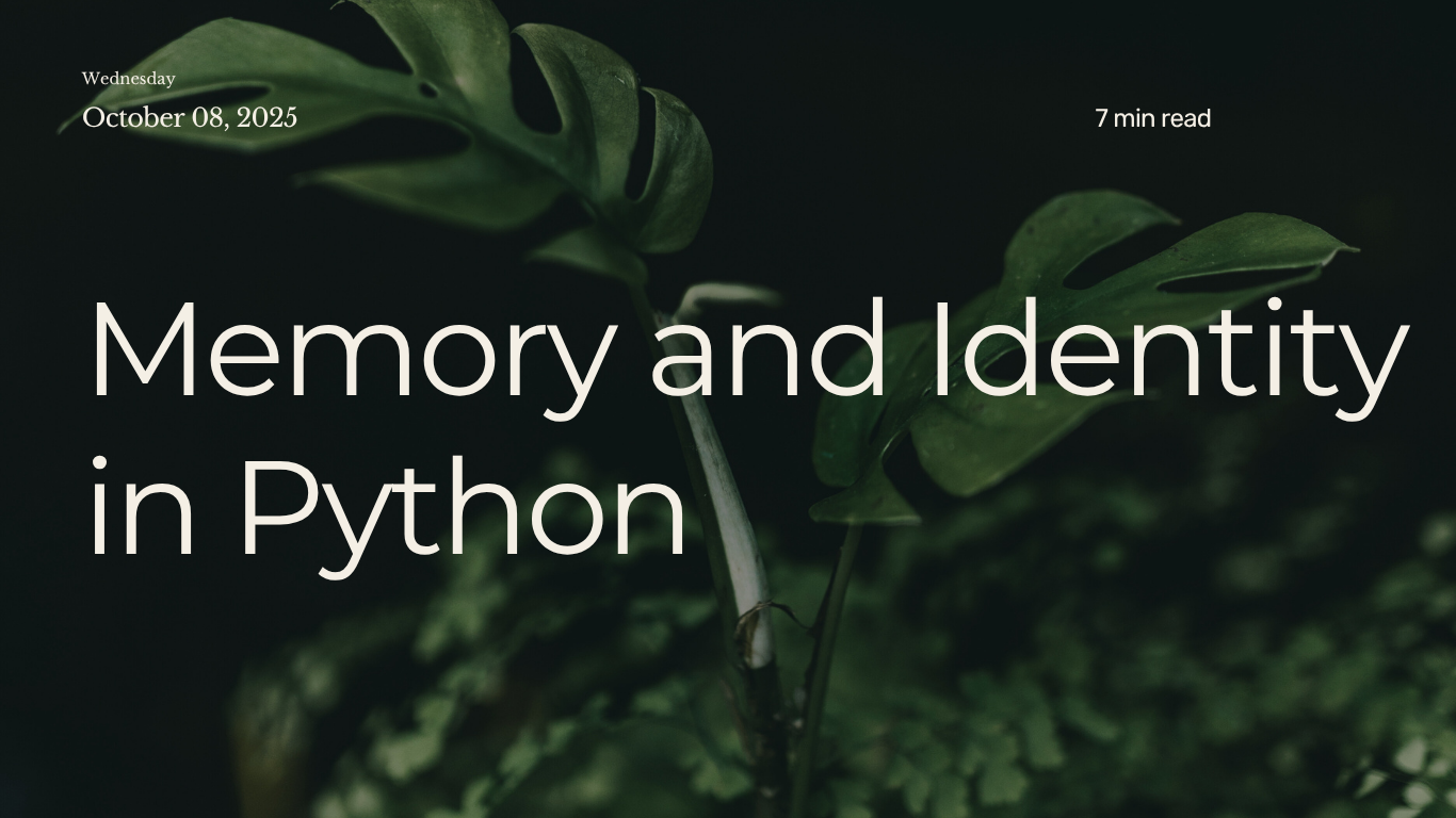 Memory and Identity in Python