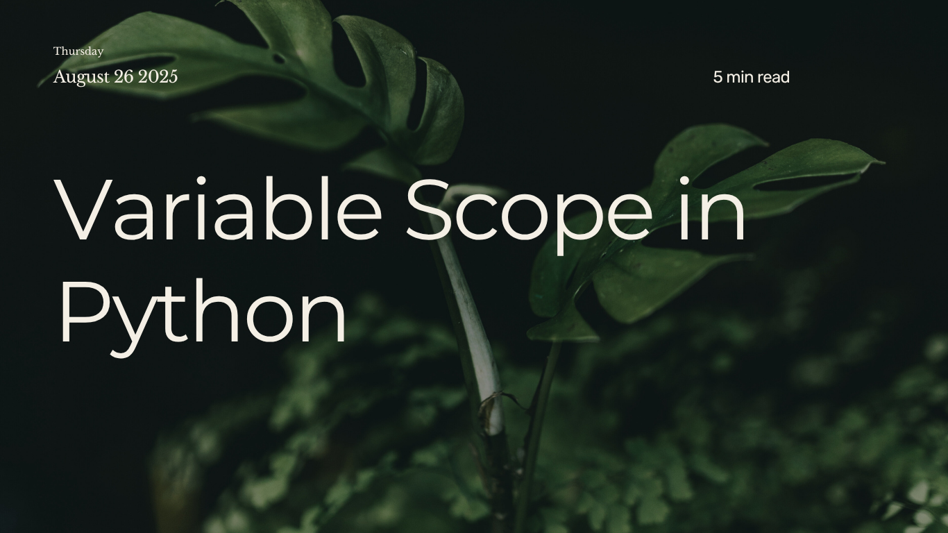 Python Variable Scope