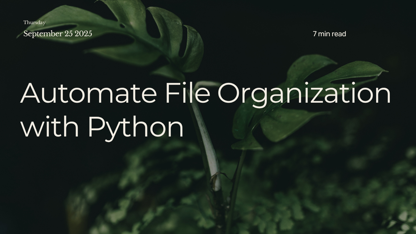 How to Automatically Organize Your Desktop with Python