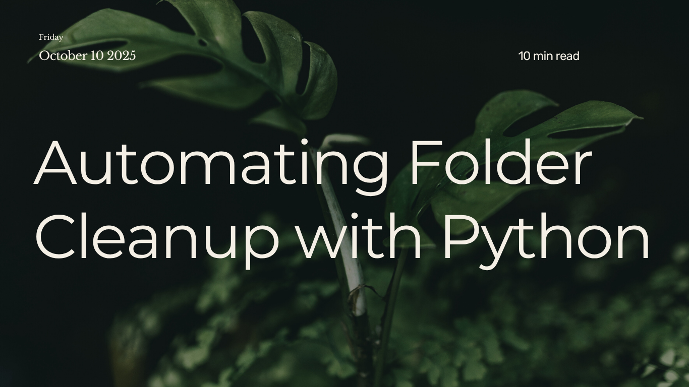 How to Automate your Folder Cleanup